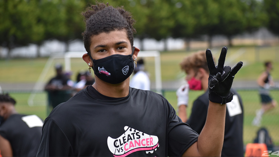 Four-star WR Junior Alexander at Cleats Vs. Cancer Mini-Camp
